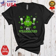 O'Hammered Cute St. Patrick's Day Leprechaun Shamrock Beer Drinking T-SHIRT