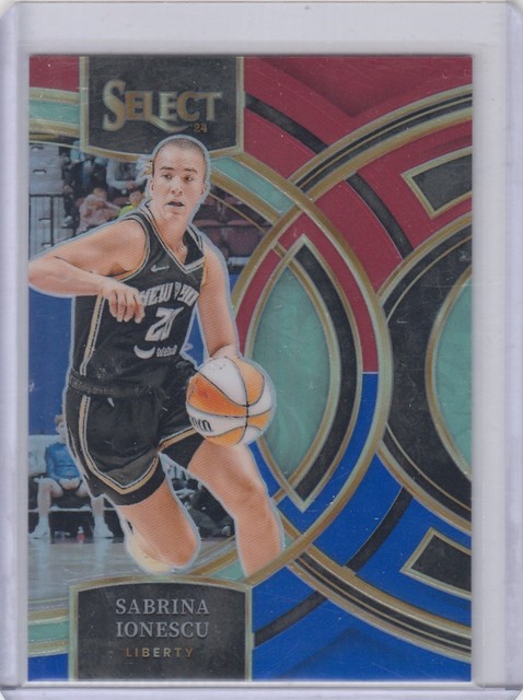 2024 Sabrina Ionescu Panini WNBA Select RED BLUE PRIZM /399 - #174 Liberty