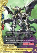 Buddyfight TCG card X-CBT-B/0034EN R CHAOSOS Bloody King Driven to Disorder