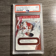 2019 Donruss Elite Spellbound Pink “O” Patrick Mahomes #SP-4 Graded 9