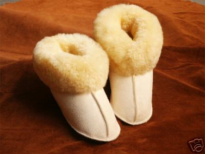 Echt Lammfell Bettschuhe Lammfellhausschuhe, Pelzvelour