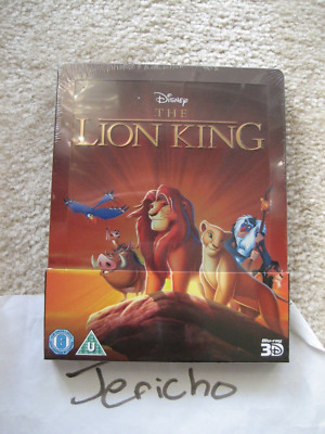 Disney The Liong King (1994) on Blu-Ray and 3D UK Zavvi Steelbook NEW OOP