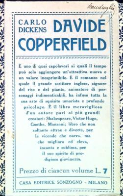DAVID COPPERFIELD. 3 BÄNDE DICKENS CARLO SONZOGNO 0000