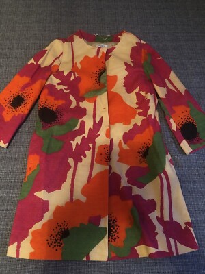 Max & Co. Re-Edit Floral Cotton Button Up Long Sleeved Dress