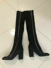 Laurence Dacade Women Boots  Black Suede Size Us 7