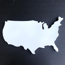 Rosanna USA Shaped Large White Porcelain Charcuterie Serving Tray