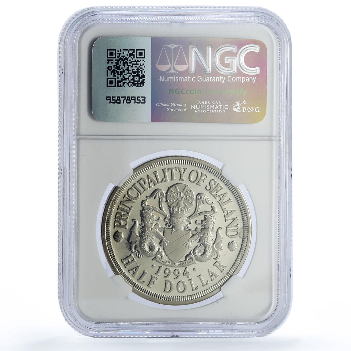 Sealand 50 cents Orca Whale Sea Treasures Fantasy X#8.1 PF68 NGC