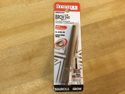 RIMMEL Brow Shake Filling Powder 002 MEDIUM BROWN sealed NIP