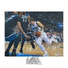 Luka Doncic Autographed Dallas 11x14 Basketball Photo - PSA/DNA (Blue Ink)