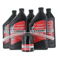 Mercury Marine New OEM 10W-30 Fourstroke Outboard Oil Change Kit 2.1L 8M0107510