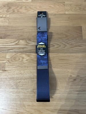 Callaway Logo Stretch Webbett Gürtel passend zu Blau Brandneu mit Etikett Golf Active