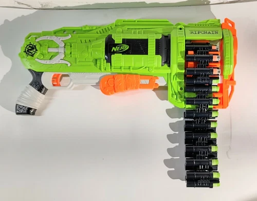 NERF Strike Zombie Ripchain Combat Blaster