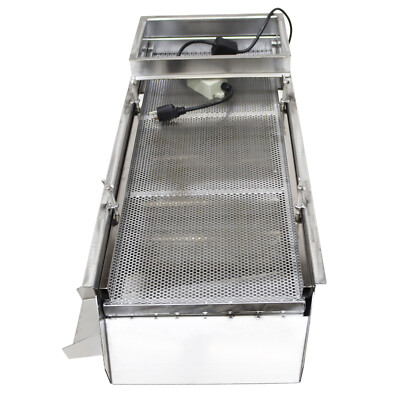 Electric Stainless Steel Linear Vibrating Screen Shaker with 6mm Screen 110V 80W