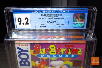 GBAsp2種＋GBAソフト CGC 9.2 A+ - Burgertime Deluxe [Sunsoft] Original Game Boy