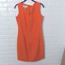 Atrium Vintage Sheath Dress Orange Y2K Size 6