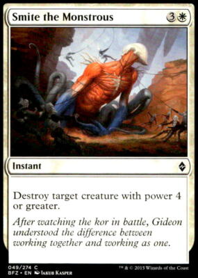 Battle for Zendikar #49 Smite the Monstrous MTG