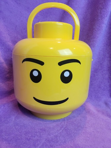 Lego Storage Head Large Store Case Yellow Big Container Smiling 2017