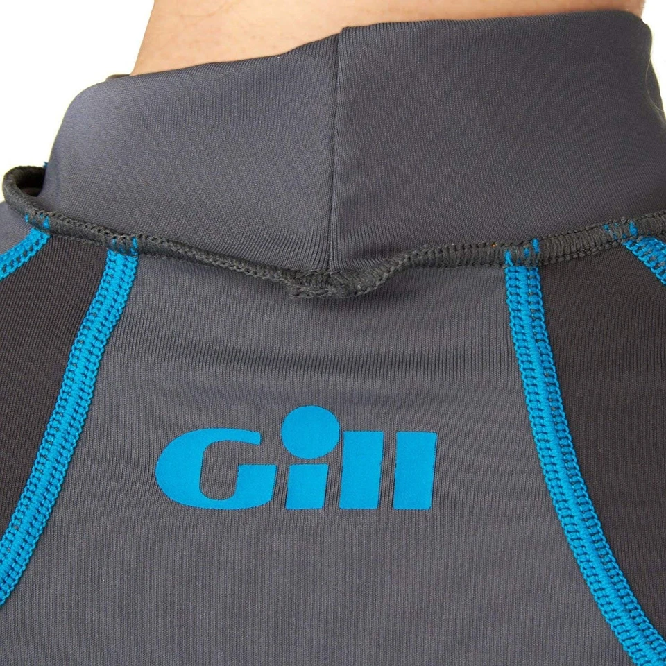 Жаберный женский жилет с коротким рукавом защита от ультрафиолета сыпи купальный костюм пепельно-серый - Изображение 3 из 4