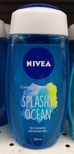 Nivea Splashy Ocean Shower Gel 250ml Refreshed Skin Sea Minerals Aquatic Scent 1.01 per gallon