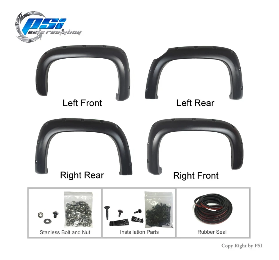 Guardabarros con perno de bolsillo para Chevrolet Colorado 15-20; platón de 5'2", pintable Foto 2 de 4