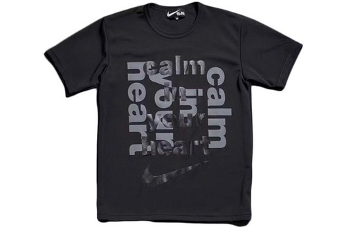Nike x Black Comme des Garcons CDG Calm in Your Heart T-Shirt - Black - Picture 2 of 2