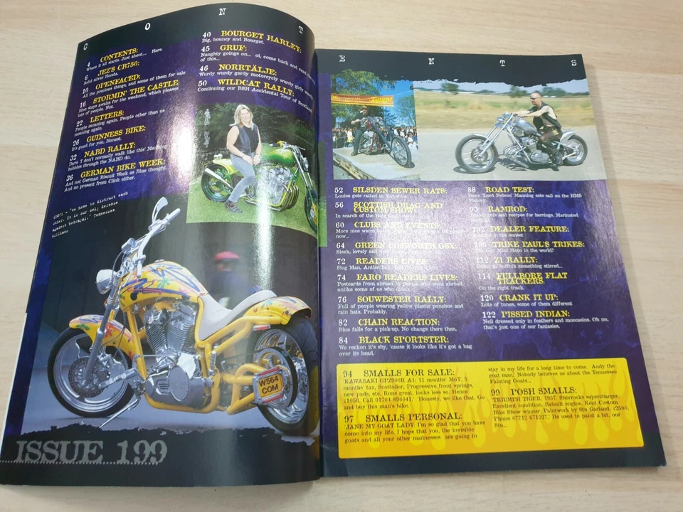 Back Street Heroes Issue 199 Nov 2000 International Custom Motorcycle Magazine - Image 3 of 4