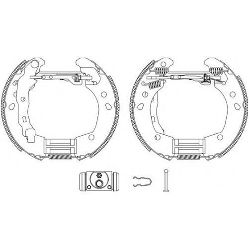 REAR BRAKE SHOES for NISSAN NOTE 1.6 2006-2012 - Image 2 of 4