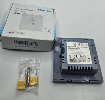 Bestcon Smart Wall Switch Standard 220-240V 433Mhz 50/60Hz TC2S-UK-2