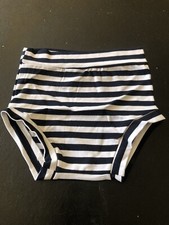 Girls Ballet Dance Briefs Shorts Gymnastics Underwear Navy Size M Handmade New