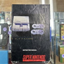 Super Nintendo Game System Manual SNS USA Early Production