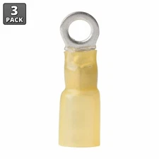 Ancor 312303 12-10 AWG #10 Heat Shrink Ring Terminals - 3 Pack