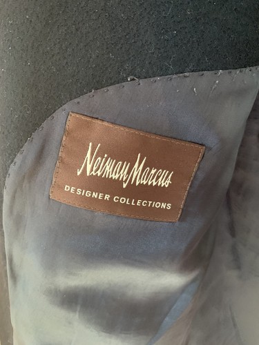 Mens Neiman Marcus Black 100% Cashmere Blazer Size 44 Regular - Picture 3 of 5