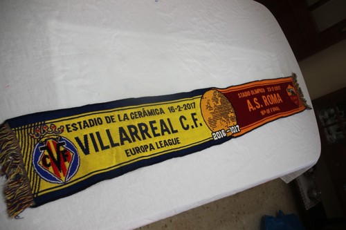BUFANDA DE DE UEFA LEAGUE C.F. Y AS ROMA COTIZADA SCAR | eBay