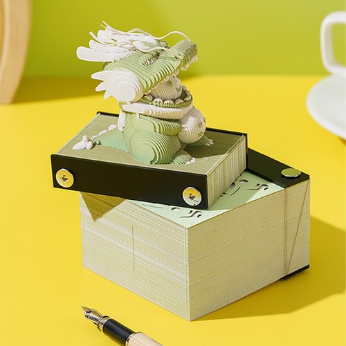 Desk Calendar,2024 Calendar Memo Pad,Creative Desk Calendar DIY Notes Notepad,3D