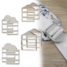 2/4/10/20PCS Sliver Tri-Glide Adjuster Fastener Buckle Slides Belt Strap loops