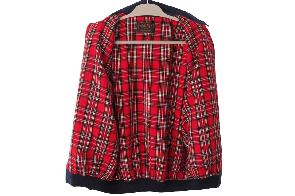 Chaqueta de Colección MERC Cremallera Completa Estilo Harrington Cuello Cremallera Completa Talla XL/XXL Años 90 Foto 3 de 4