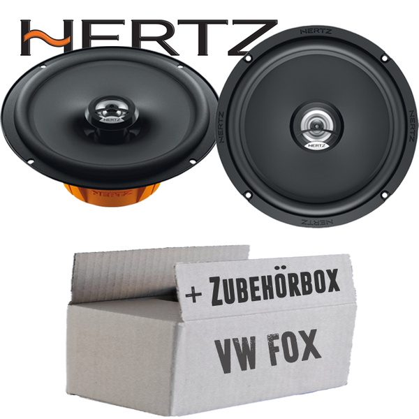 Hertz Lautsprecher FüR VW Fox 16Cm Boxen Koax Auto KFZ PKW Einbauset Front TüRen-image