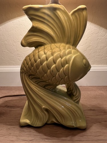Vintage MCM Lighting 1950's Fish Table Lamp Retro No Lamp Shade Please Read - Picture 10 of 23