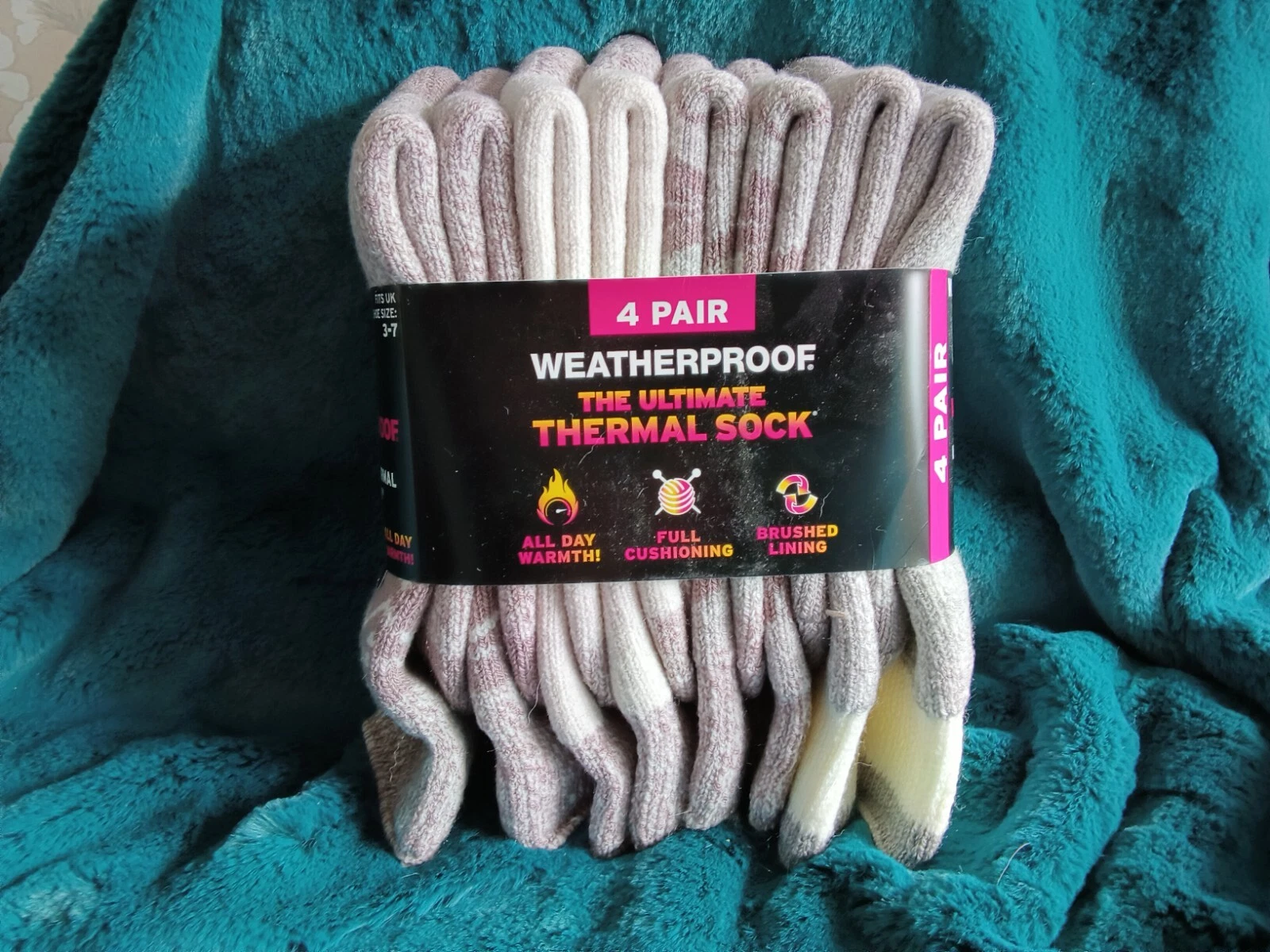 4 pairs weatherproof the ultimate thermal sock womens