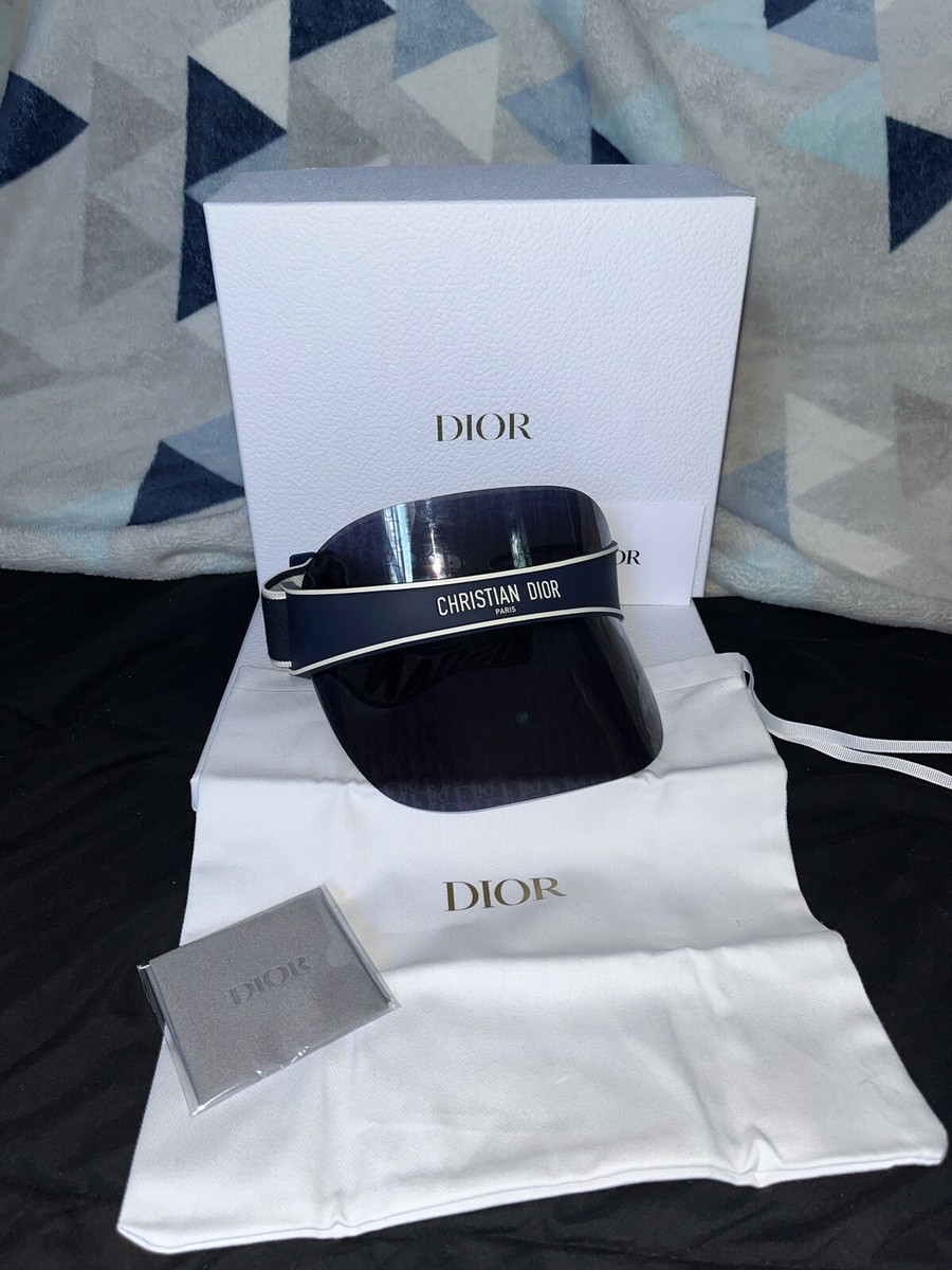 DIOR ティオルクラフ V1U ハイサ DIORCLUBV1U 31B8 Christian Dior Navy Logo Visor Unisex DIORCLUB V1U 31B8 New