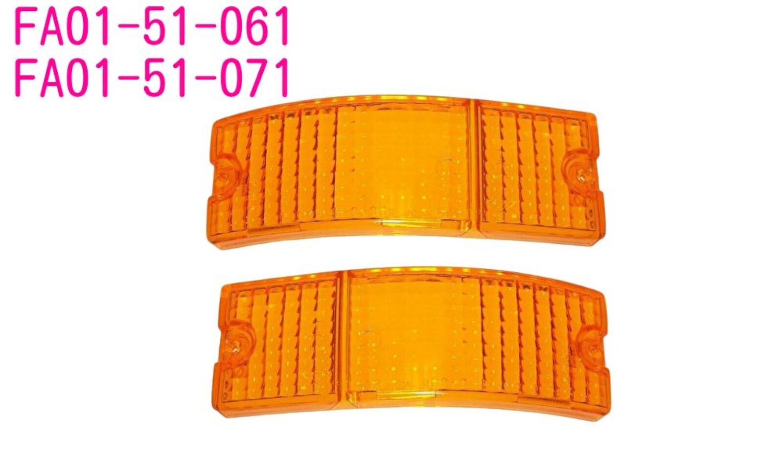 MAZDA RX7 Front Comb Turn Signal Lens Right & Left set OEM 19811985