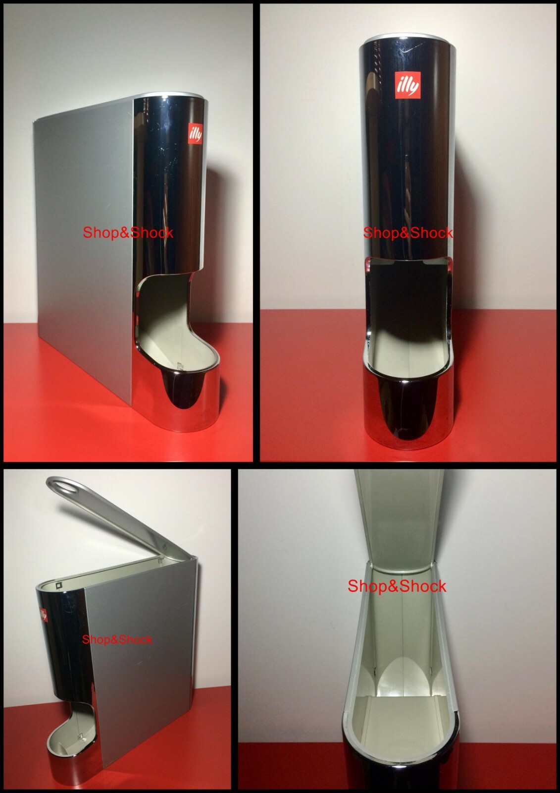ILLY Coffee Dispenser Container Holder Pods Capsules Cups *ORIGINAL*