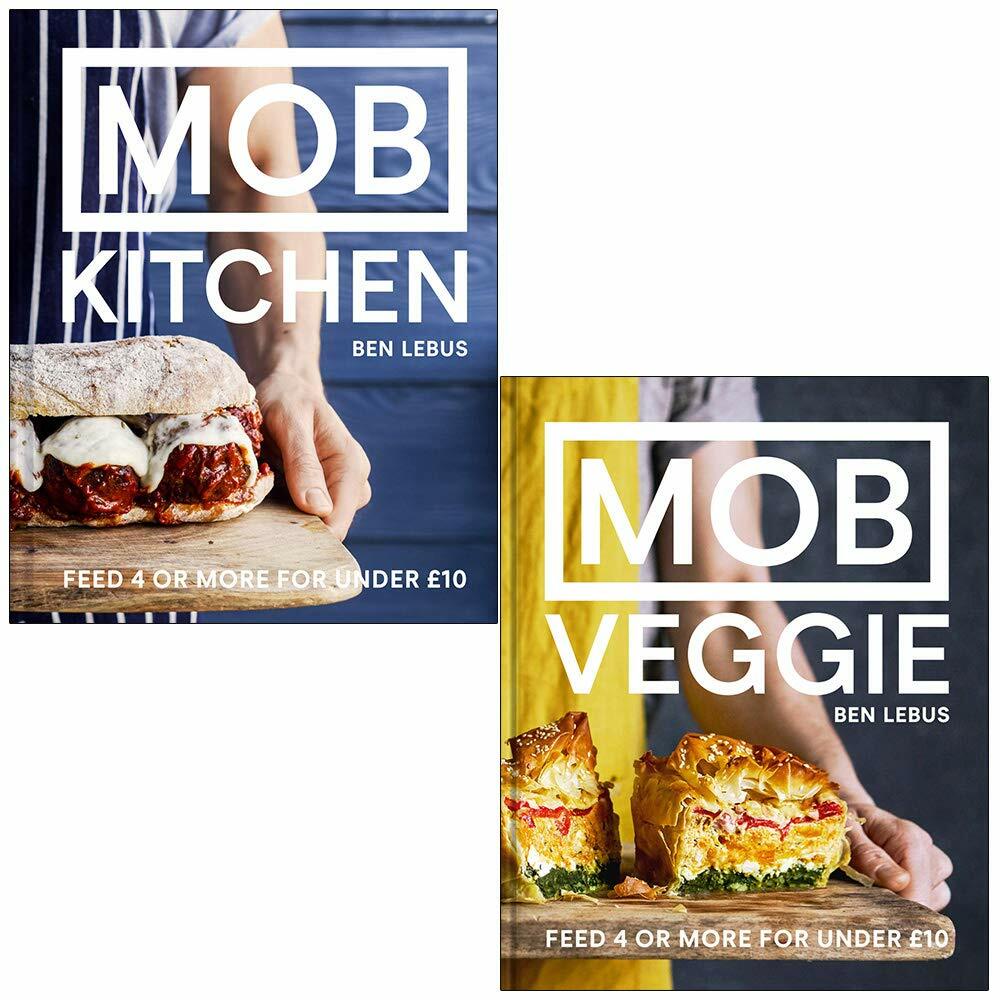 Pavilion Books Mob Kitchen & Mob Veggie By Ben Lebus - 2 Book Hardback Cookbook Set - Feed 4 For Under £10 - Budget Family Recipes - Image 2