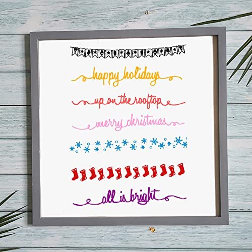 Christmas Words Clear Stamps Transparent Silicone for DIY Scrapbooking