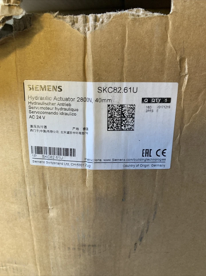 NUEVO SIN CAJA Actuador Siemens Skc 82.61 U Skc 82 Actuador Hidráulico SKC82 Foto 2 de 4