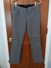 Express Gray Pattern Columnist Pants 6R