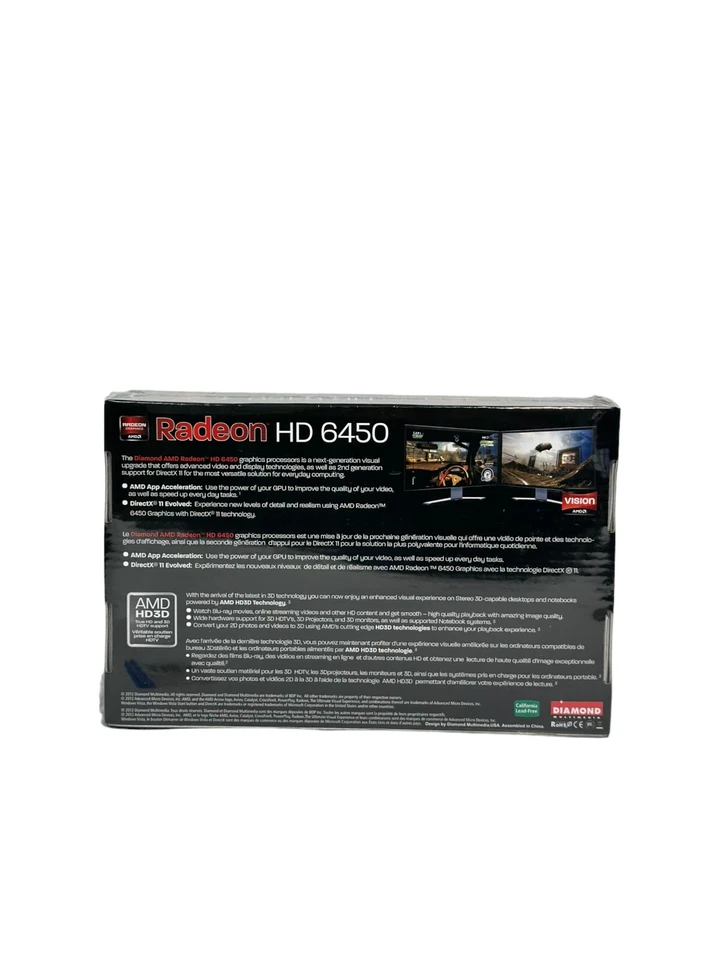 Diamond AMD Radeon HD 6450 (6450PE31G) 1GB GDDR3 HDMI PCI Video Card - Image 2 of 3