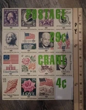 Rare 90's  Chermayeff & Geismar Art Rose DeNeve Stamp Sheet Ad Promo A-10