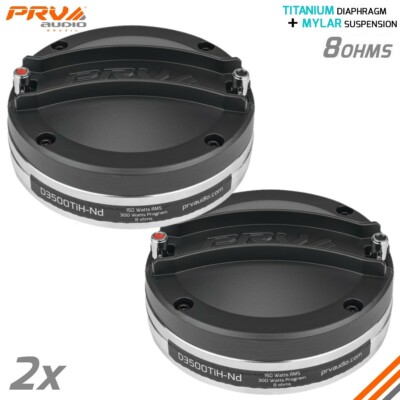 2x PRV AUDIO D3500TiH-Nd 2'' Exit Pro Hybrid Titanium 300Watts Compression Driver