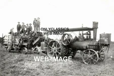 1912 MINNEAPOLIS MOLINE VINTAGE STEAM TRACTOR THRASHER MINNESOTA FARM 8x12 PHOTO